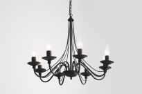 Lampa wisząca RÓŻA 8 LT czarna ALDEX 397P1   - 2