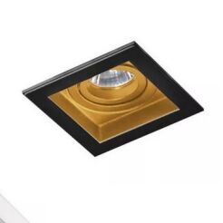 Lampa sufitowa nowoczesna czarno/złota MINORKA AZzardo AZ2802 ruchome źródło światła