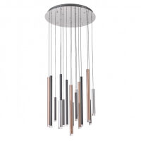 Lampa wisząca Reyna MD17077-16A Italux metalowe rurki okrągła podstawa