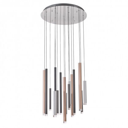 Lampa wisząca Reyna MD17077-16A Italux metalowe rurki okrągła podstawa