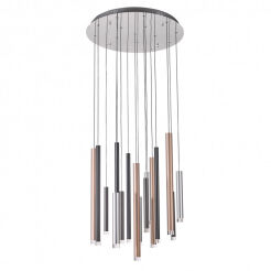 Lampa wisząca Reyna MD17077-16A Italux metalowe rurki okrągła podstawa