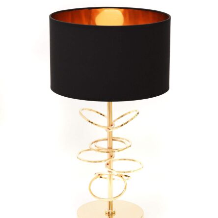 Lampa stołowa  MILARI LDT 5530 (BK-GD) Lumina Deco czarno-złota