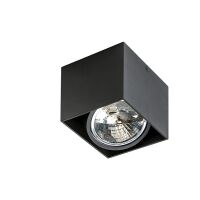 Plafon Alex czarny 12V AZzardo GM4112 BK AZ1358 prostokąt natynkowy techniczny czarny