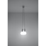 LAMPA WISZĄCA DIEGO 3 BIAŁA SOLLUX  NOWOCZESNY stal  SL.0570 metalowa lampa SOLLUX LIGHTING  - 3