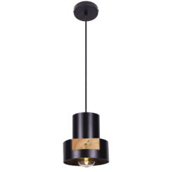 LAMPA WISZĄCA C-LINDER P0349 MAXLIGHT CZARNA OPRAWA W NOWOCZESNYM STYLU