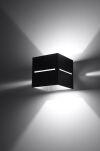 Lampa Ścienna Aluminiowa Kostka Kinkiet LOBO Czarny SL.0204 Nowoczesna  - 2