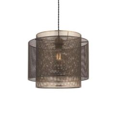 Lampa wisząca PLEXUS brązowa ENDON LIGHTING 72831