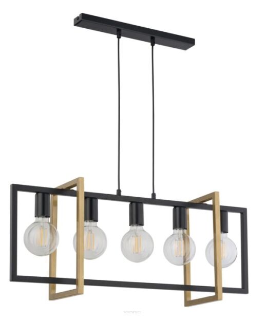 Lampa wisząca EDEN 32236 SIGMA czarno/złota x E27