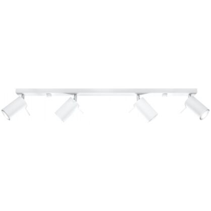 LAMPA SUFITOWA LISTWA SUFITOWA  RING 4L Biały SOLLUX  Lampa Ścienna NOWOCZESNY stal  SL.0331 metalowa lampa  SOLLUX LIGHTING tuby