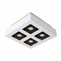 Lampa sufitowa CASEMIRO IT8001S4-WH/BK Italux 4 ŹRÓDŁA ŚWIATŁA GU10 CZARNO / BIAŁA NATYNKOWA
