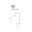 Lampa biurkowa Black T0025 Maxlight  skandynawski styl czarna minimalistyczna - 2