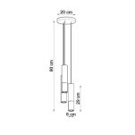 Lampa wisząca LOOPEZ SL.0943 Sollux czarna/ chrom nowoczesna - 2
