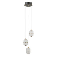 Lampa wisząca Alani PND-34375-3-BK Italux
