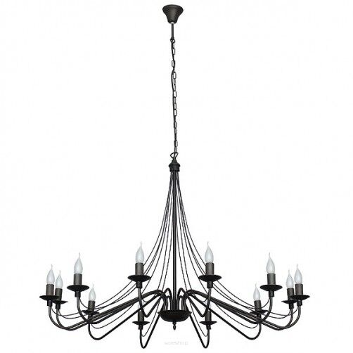Lampa wisząca RÓŻA 12 LT czarna ALDEX 397R1  