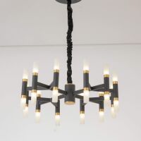 Lampa wisząca RICHMOMD LDP 6035-24 (BK+GD) Lumina Deco nowoczesna industrialna