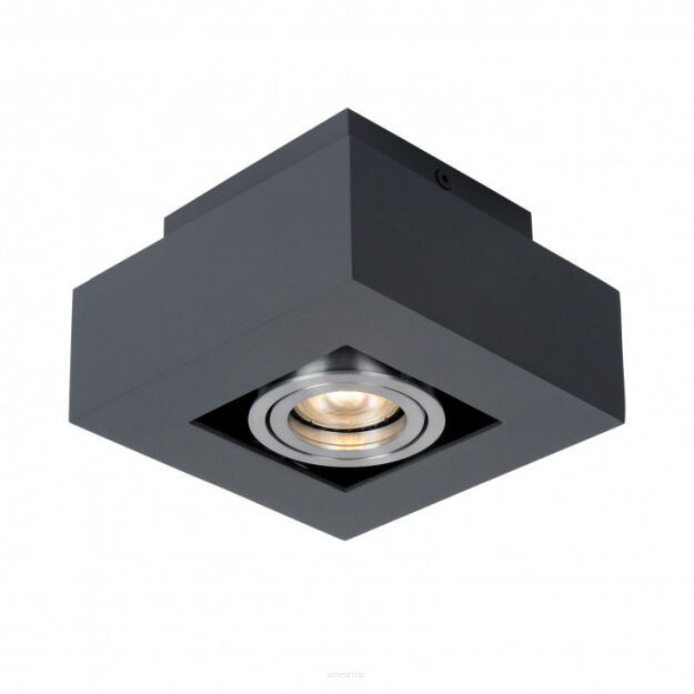 Lampa sufitowa CASEMIRO IT8002S1-BK/AL Italux NATYNKOWA WYKONANA Z METALU I ALUMINIUM CZARNA 