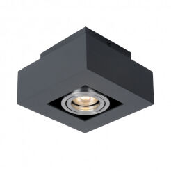 Lampa sufitowa CASEMIRO IT8002S1-BK/AL Italux NATYNKOWA WYKONANA Z METALU I ALUMINIUM CZARNA 