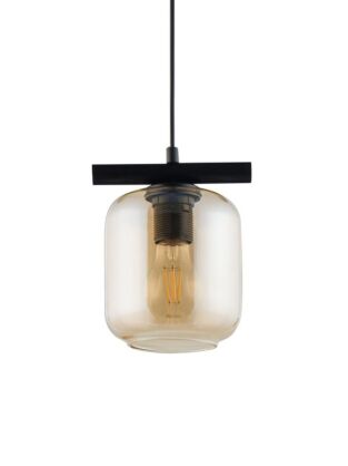 Lampa wisząca GLOSS 1 SIGMA 32249 BURSZTYNOWY SZKLANY KLOSZ