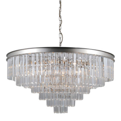 Lampa wisząca VERDES PND-44372-14-CHMP-GLD Italux Imponująca szampańska złota