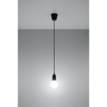 LAMPA WISZĄCA DIEGO 1 CZARNA SOLLUX  NOWOCZESNY stal  SL.0572 metalowa lampa SOLLUX LIGHTING  - 3