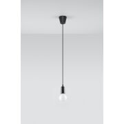 LAMPA WISZĄCA DIEGO 1 CZARNA SOLLUX  NOWOCZESNY stal  SL.0572 metalowa lampa SOLLUX LIGHTING 