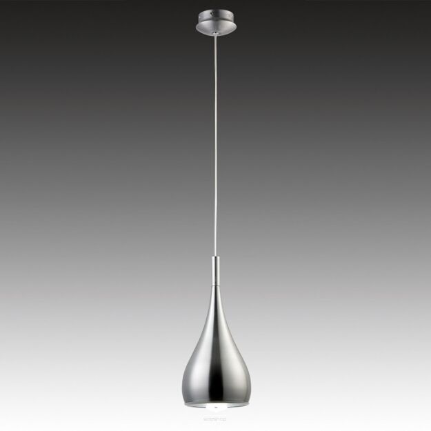 Lampa wisząca Anon Satin MA01986CF-001 Italux z metalu o wykończeniu satynowym klosz ma kształt łezki