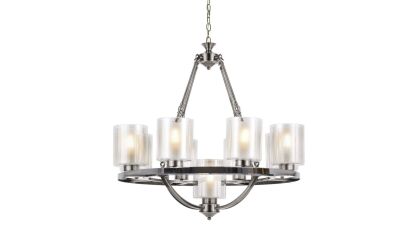 LAMPA WISZĄCA LOFT CHROMOWANA SANTINI W9 LDP 1220-9 (CHR)
