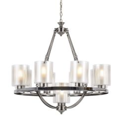 LAMPA WISZĄCA LOFT CHROMOWANA SANTINI W9 LDP 1220-9 (CHR)