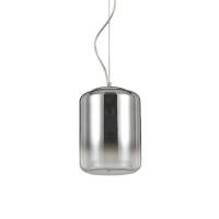 Lampa wisząca KEN SP1 Ideal Lux  112084   jest z metalu i szkła, w kolorze chromu kształt tuby