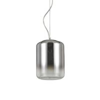 Lampa wisząca KEN SP1 Ideal Lux  112084   jest z metalu i szkła, w kolorze chromu kształt tuby