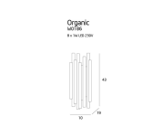 Kinkiet Organic W0186 Maxlight  wykończenie w kolorze chromu  - 2