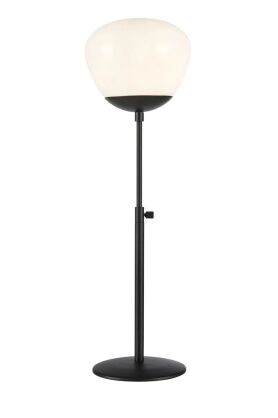 Lampa stołowa Rise 1L E27 108545 Markslojd czarna/biała 43,5-56cm, klosz Ø18cm