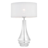 Lampa stołowa AMAZONKA 3031 Argon Podstawa z transparentnego szkła KLASYCZNA