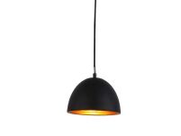 Lampa wisząca MODENA 18  AZzardo FB6838-18 BK/GO AZ1393  wykonana jest z metalu w kolorze czarno-złotym półokragła idealna do kuchni - 3