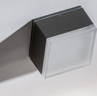 Oprawa natynkowa APULIA S DGR AZ4338 AZZARDO kwadratowa wys. 7.4 cm funkcjonalna IP54 szara