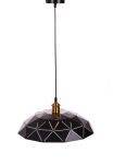 Lampa wisząca GROSETTO LDP 8039-400 (BK+GD) Lumina Deco loft geometryczna E27 - 2
