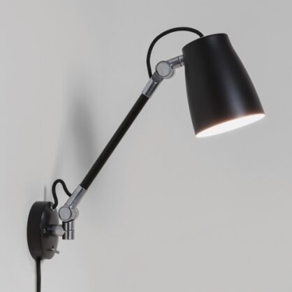 Lampa ścienna Atelier Grande Wall Astro 7505 skandynawska czarna regulowana głowica włącznik na obudowie 1224016