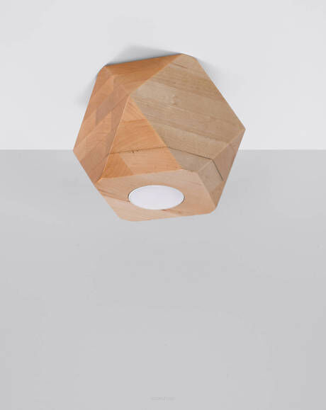 Lampa sufitowa WOODY 1 SL.1009 SOLLUX LIGHTING geometryczna drewniana