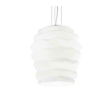 Lampa wisząca Karma SP1 Big 132365 NOWOCZESNY IP20 SZKŁO Ideal Lux oprawa wisząca w kolorze białym 