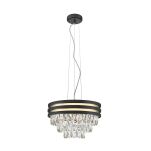 Lampa wisząca NAICA P0525-04A-P7D7 Zuma Line kryształki czarno-złota - 2