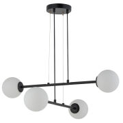 LAMPA WISZĄCA BALANS 4 SIGMA 33372 czarna z białymi kulami