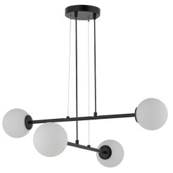 LAMPA WISZĄCA BALANS 4 SIGMA 33372 czarna z białymi kulami
