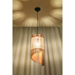 LAMPA  WISZĄCA ALEXIA NATURALNE DREWNO AŻUROWY KLOSZ NOWOCZESNY SL.0640 SOLLUX - 4