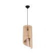 LAMPA  WISZĄCA ALEXIA NATURALNE DREWNO AŻUROWY KLOSZ NOWOCZESNY SL.0640 SOLLUX - 2