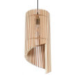 LAMPA  WISZĄCA ALEXIA NATURALNE DREWNO AŻUROWY KLOSZ NOWOCZESNY SL.0640 SOLLUX - 3