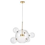 Lampa wisząca NERONI W6 LDP 6016-6 (GD) Lumina Deco złota molekuły LED - 4
