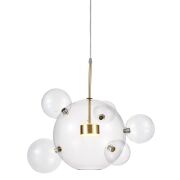 Lampa wisząca NERONI W6 LDP 6016-6 (GD) Lumina Deco złota molekuły LED