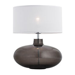Lampa stołowa SEKWANA Argon Podstawa z dymionego szkła 4 klosze do wyboru