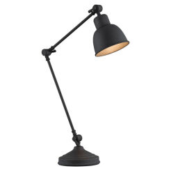 Lampa biurkowa EUFRAT 3197 Argon CZARNA regulowana wys. 45 cm