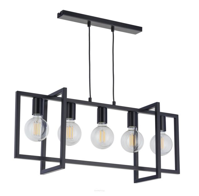 Lampa wisząca EDEN 32237 SIGMA metalowa czarna ramki